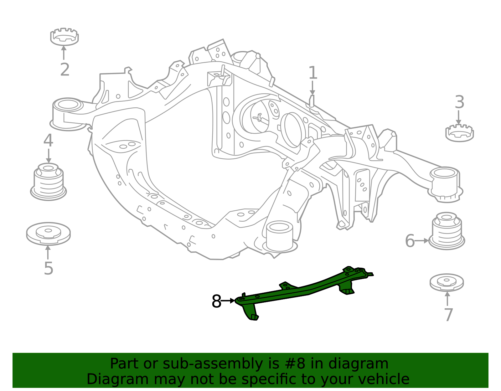52296-62010 - High-Quality Suspension Subframe Crossmember Brace for ...