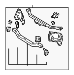 5320102030 - Body: Radiator Support for Toyota Image
