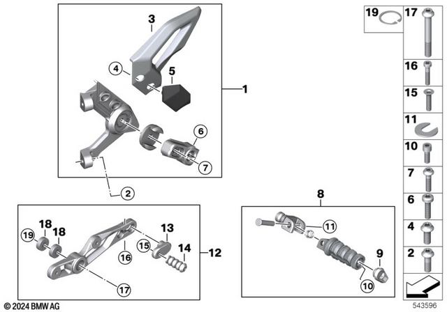 23411539631 - : Shift Lever for BMW-Motorrad Image