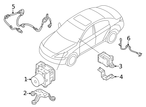 ABS Components for 2015 Kia K900 #0