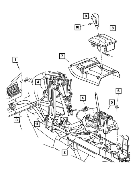 Gearshift Controls for 2004 Chrysler Pacifica #0