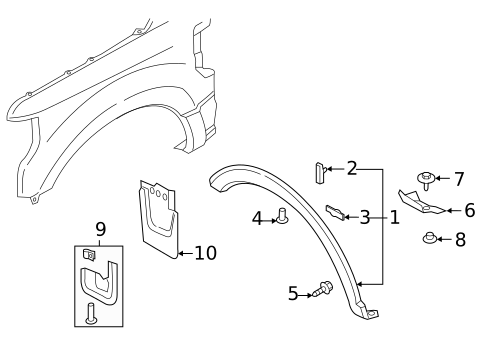 Exterior Trim - Fender for 2018 Ford F-250 Super Duty #0