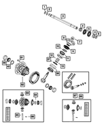 5066067AA - Front Axle; Dana 186 MM; Differential and Drive Line: O Ring for Mopar Image image