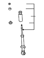 48530A9560 - : Shock Absorber | Rear for Toyota: Corolla, Matrix Image