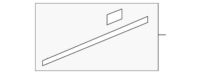 19259272 - Primed Front Passenger Side Door Center Molding 2009-2017 GM ...