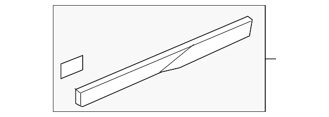19259499 - Primed Front Passenger Side Door Lower Molding 2013-2017 GMC ...