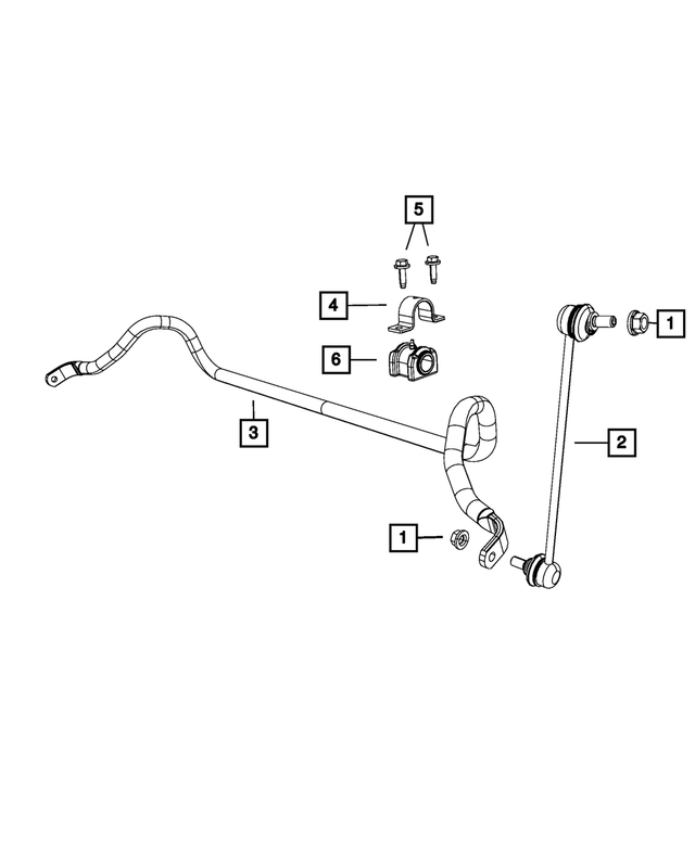V5174185AC - Front Suspension: Stabilizer Bar Link Kit for Mopar Image