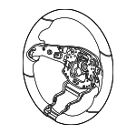 56111ARAA0GLW - Steering: Steering Wheel for Genesis: Electrified GV70 Image