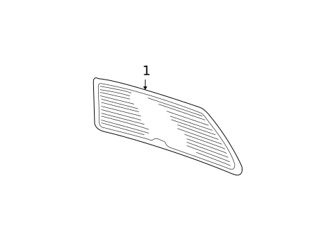 Glass & Hardware - Back for 2003 Volkswagen Jetta #0