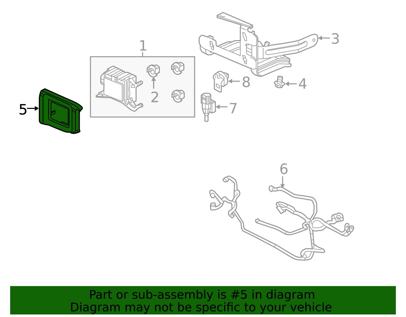 36809-TXM-A02 - Cruise Control Distance Sensor Cover Honda Acura Parts ...