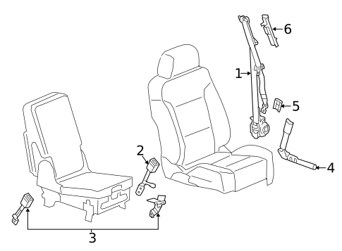 Seat Belt for 2016 GMC Yukon #0