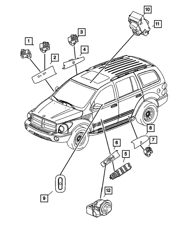 5JF971D1AC - Electrical: Memory Selector Switch for Mopar Image