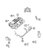 68515607AA - : Fuse Block Bracket for Mopar Image