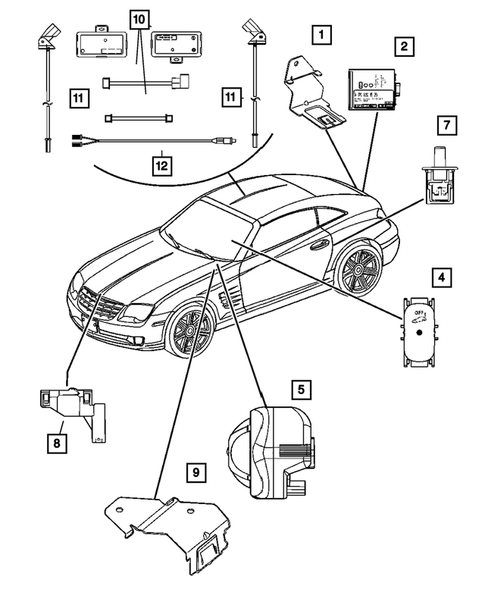 Avertisseurs sonores pour 2007 Chrysler Crossfire #0