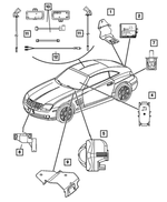 5102960AA - Electrical: Alarm System Bracket for Mopar Image