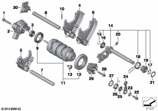 23007690400 - : Locking Lever             for BMW-Motorrad Image