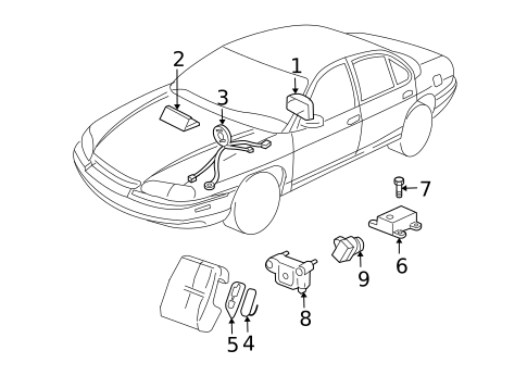 Air Bag Components for 2007 Chevrolet Monte Carlo #0