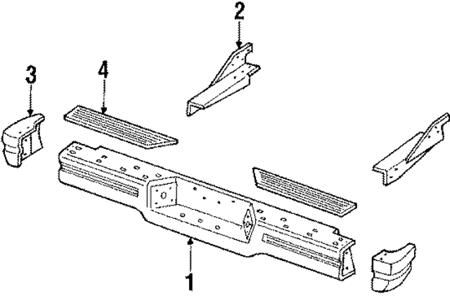 55019855 - Body: Face Bar Assembly for Mopar Image