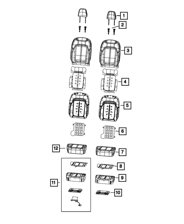 68545216AG - : Occupant Classification Module Kit, Left Hand Drive, Export for Mopar Image