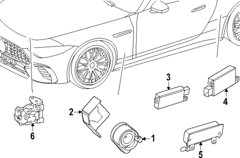 Anti-Theft Components for 2023 Mercedes-Benz SL55 AMG #0