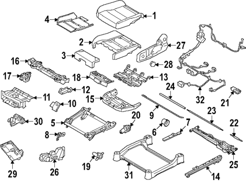 Driver Seat Components for 2026 Volvo EC40 #0