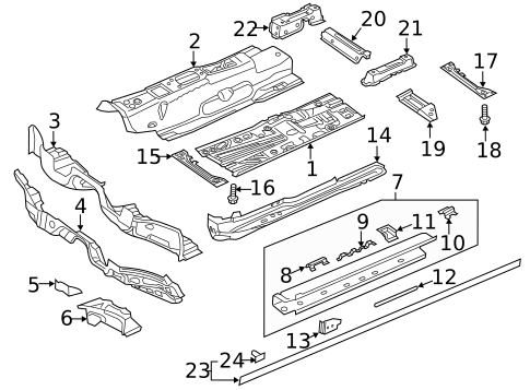 Exterior Trim - Pillars for 2025 Volkswagen Atlas Cross Sport #0