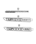 68654433AA - : Hood Nameplate, Right for Mopar Image