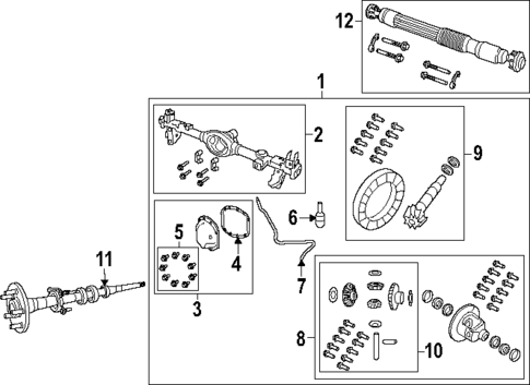 Axle Housing for 2023 Jeep Gladiator #0