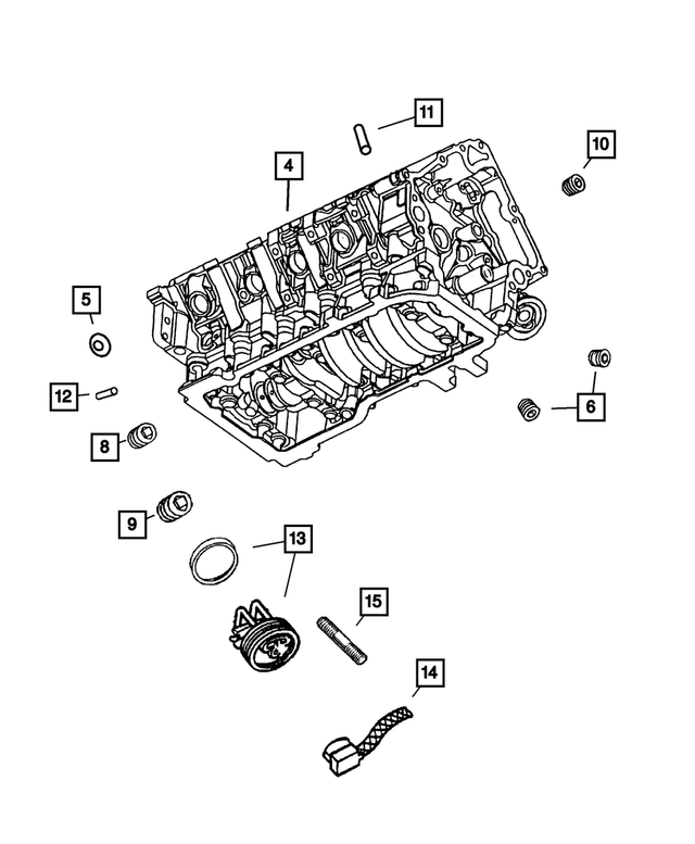 5139102AC - Engine 5.7L Eight Cylinder: Short Block Engine for Mopar Image image