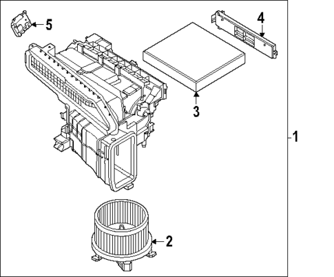 Blower Motor & Fan for 2025 Nissan Murano #0