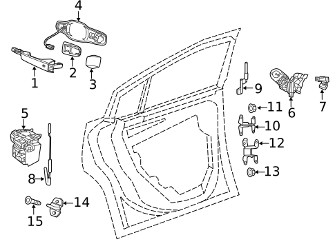 Rear Door for 2012 Chrysler 300 #1
