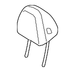 52107945031 - Body: Headrest for BMW: 230i, 230i xDrive, 330e, 330e xDrive, 330i, 330i xDrive, 430i, 430i Gran Coupe, 430i xDrive, 430i xDrive Gran Coupe, i4, M2, M240i, M240i xDrive, M340i, M340i xDrive, M440i, M440i Gran Coupe, M440i xDrive, M440i xDrive Gran Coupe, X3, X4 Image