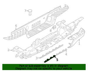 2024-2025 Ford Ranger Bumper Extension N1WZ-17F774-A | QuirkParts