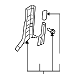 2007-2009 Hyundai Santa Fe - Lower Center Pillar Trim