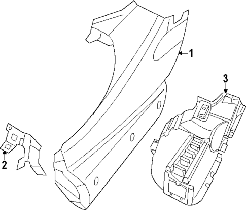 Fender & Components for 2025 Ram ProMaster EV #0