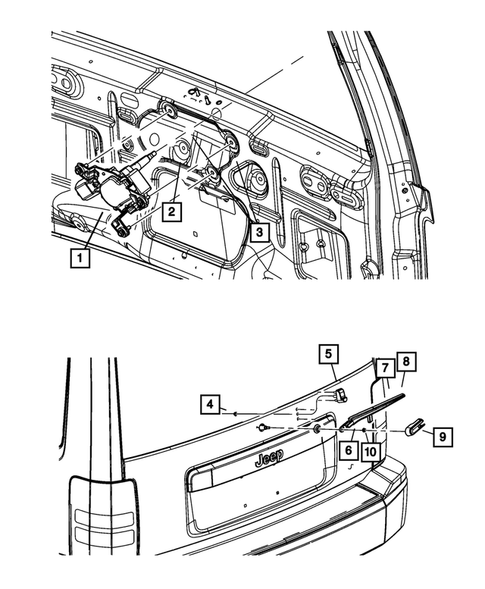 Wiper and Washer System for 2009 Jeep Liberty #1