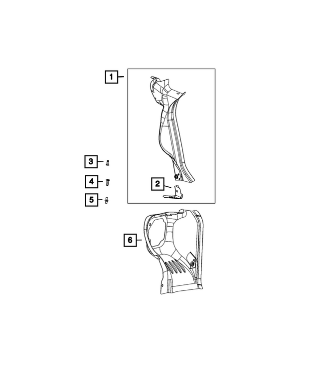 « 68645927AA – Body Sheet Metal Except Doors : Embrasure Du Hayon Ecoulement, Côté Droit pour Mopar Image »