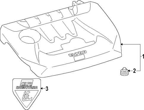Engine Appearance Cover for 2025 Toyota GR Corolla #0