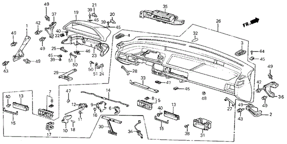 Instrument Panel for 1985 Honda Civic #0