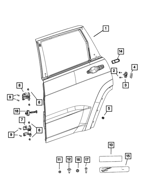 Rear Door for 2023 Jeep Grand Wagoneer #1