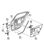 4780248AE - Doors and Related Parts: Rear Door Waterdam, Right for Mopar Image