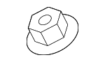 90182A0017 - Wiper &amp; Washer: Wiper Arm Nut for Lexus Image