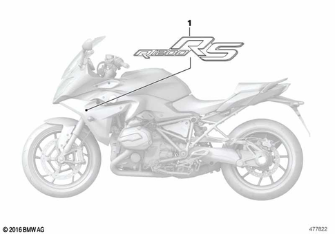 Stickers, Labels, Adhesive Film Strips for 2018 BMW-Motorrad R 1200 RS #0