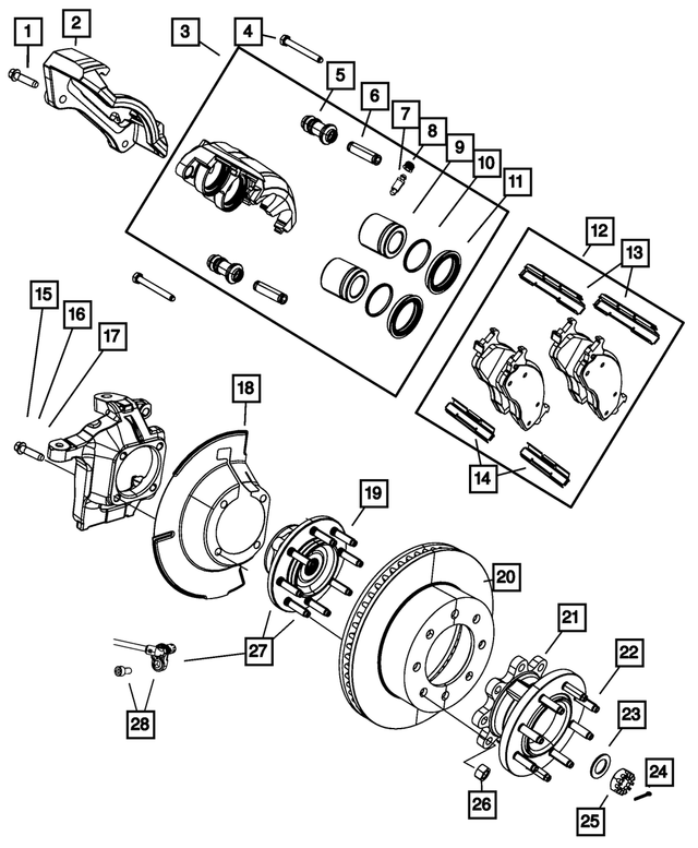 4423639AB - Brakes: Caliper Pin, Right Or Left for Mopar Image image