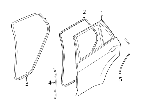 Door & Components for 2018 BMW X6 #0