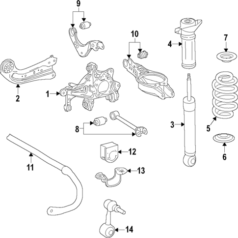 Rear Suspension for 2020 Toyota Camry #1