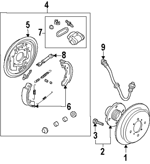 Rear Brakes for 2007 Hyundai Elantra #1