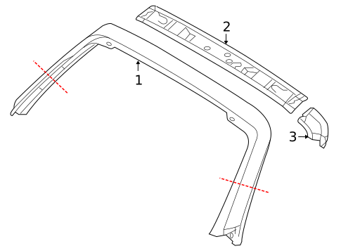 Windshield Header & Components for 2006 Mazda MX-5 Miata #0