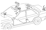 8209301 - Electrical System: Interior Lamp for Mercedes-Benz: 190D, 190E, 200, 200D, 300D, 300E Image
