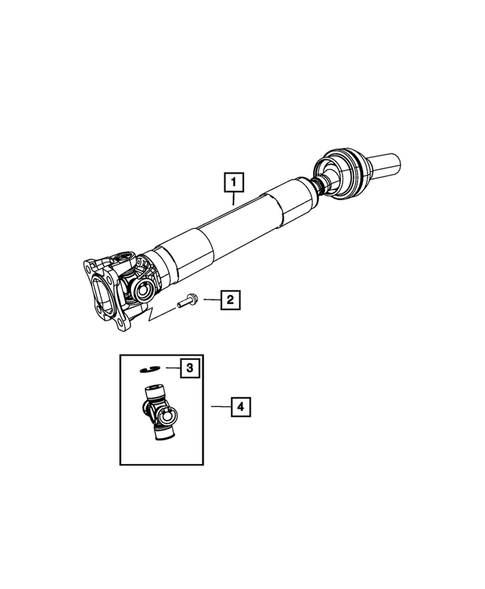 Drive Shaft for 2009 Chrysler Aspen #0